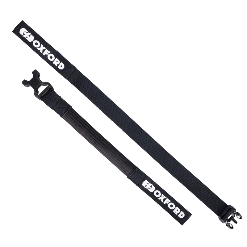 Paski do bagażu Oxford Atlas B-Clip 2 szt. czarne 26 mm x 1,2 m