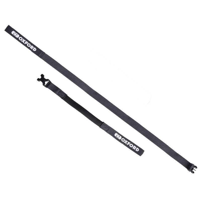 Paski do bagażu Oxford Atlas B-Clip 2 szt. szare 17 mm x 2 m