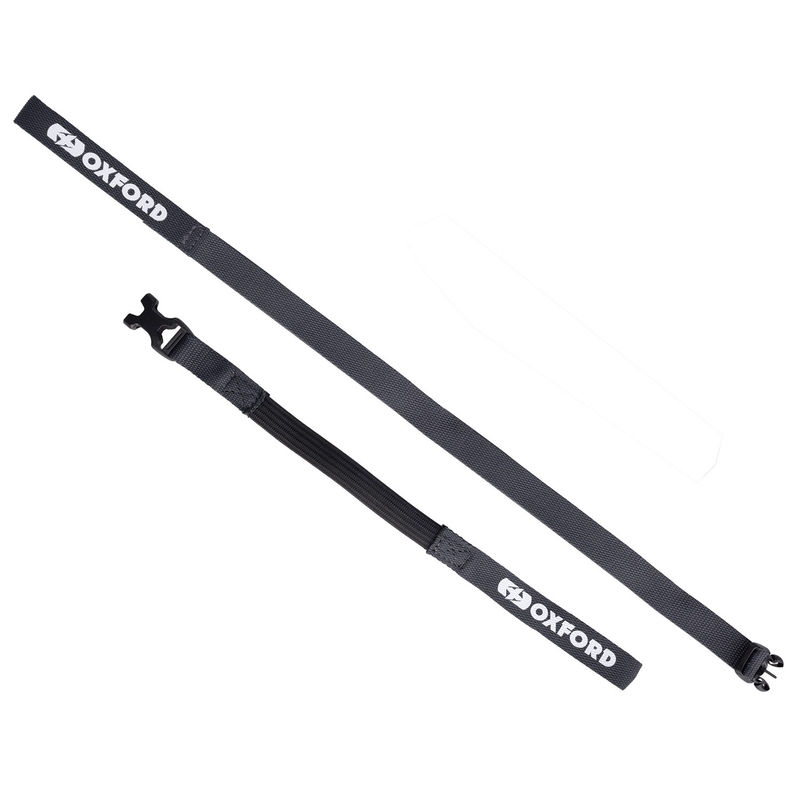 Paski do bagażu Oxford Atlas B-Clip 2 szt. szare 17 mm x 1,2 m