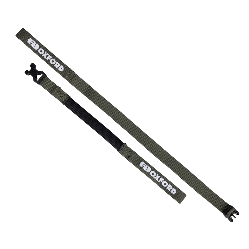Paski do bagażu Oxford Atlas B-Clip 2 szt. zielone 17 mm x 1,2 m