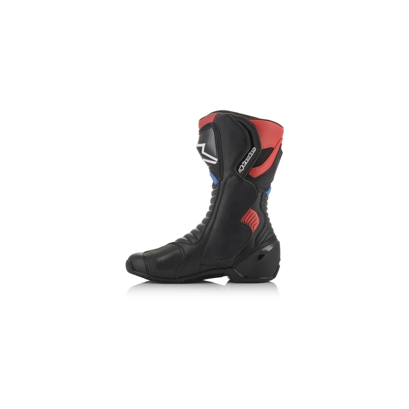 Buty motocyklowe Alpinestars S-MX 6 Honda z kolekcji czarno-czerwono-niebiesko-białej