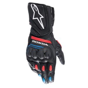 Rękawiczki motocyklowe Alpinestars SP-8 Honda Collection 2025 czarno-czerwono-niebieskie