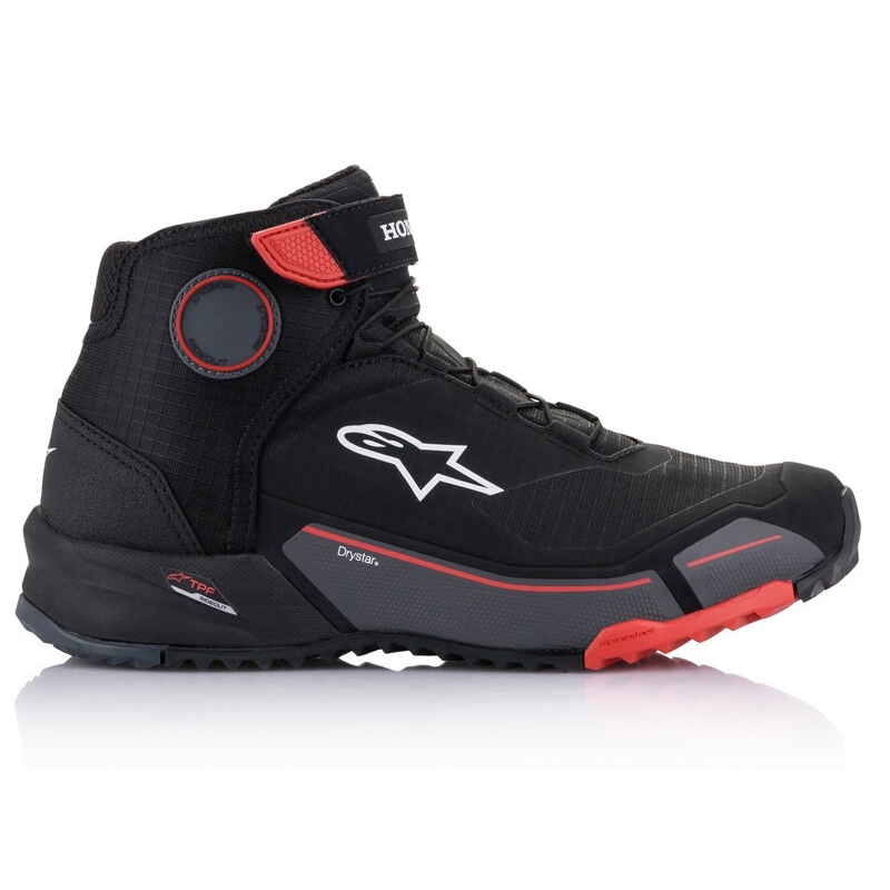 Buty motocyklowe Alpinestars CR-X Drystar Honda Collection czarno-czerwono-szare