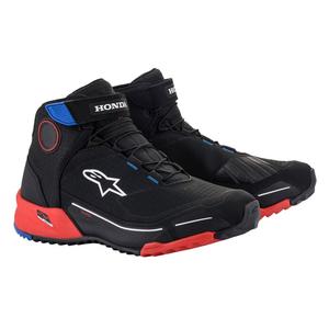 Buty motocyklowe Alpinestars CR-X Drystar Honda Collection czarno-czerwono-niebieskie