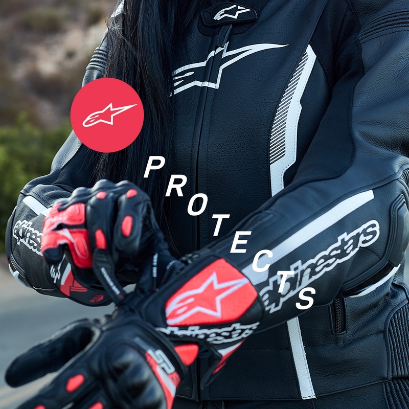 Damskie rękawiczki motocyklowe Alpinestars SP-8 czarno-czarne