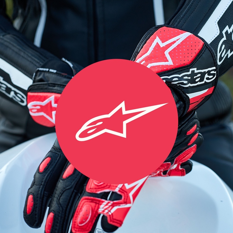 Damskie rękawiczki motocyklowe Alpinestars SP-8 czarno-białe