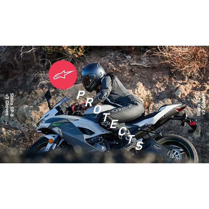 Damskie rękawiczki motocyklowe Alpinestars SP-8 czarno-białe