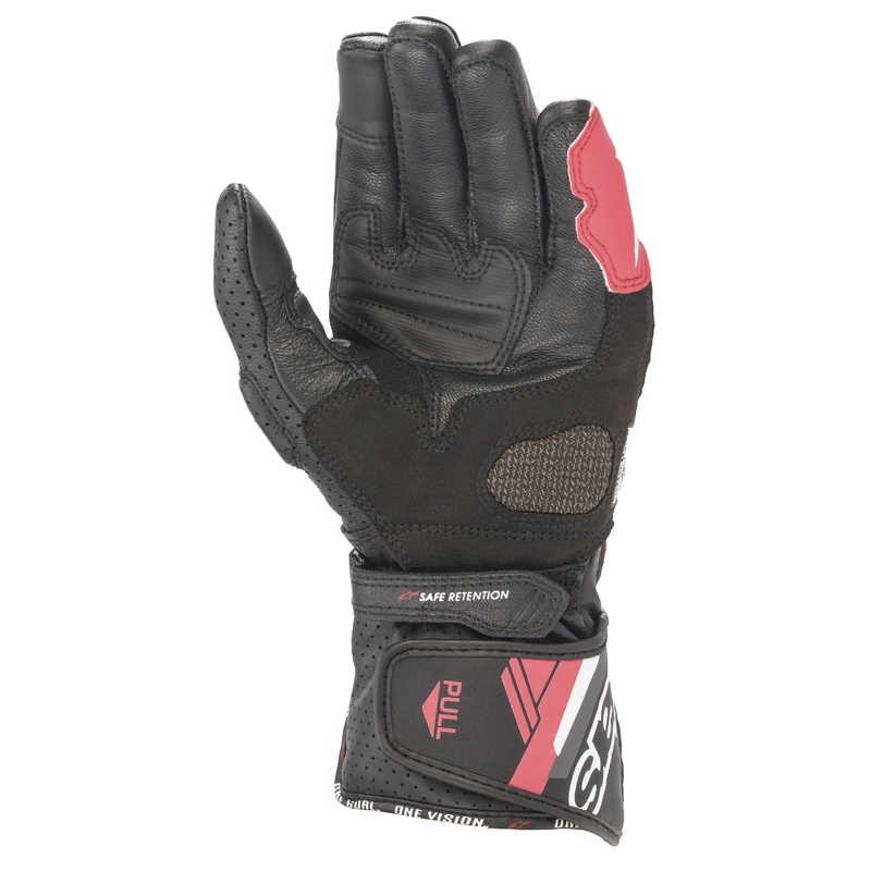 Damskie rękawiczki motocyklowe Alpinestars SP-8 czarno-biało-różowe