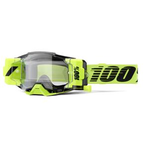Gogle motocrossowe 100% - USA Armega Forecast fluo green (szkło przezroczyste)