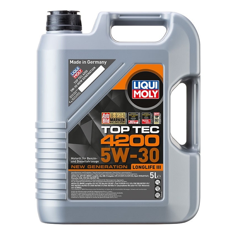 Syntetyczny olej silnikowy LIQUI MOLY Top Tec 4200 5W-30 Nowa generacja 5 l wyprzedaż