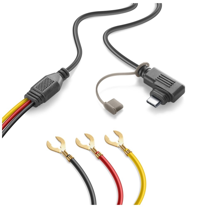 Kabel zasilający do Interphone Ridesync USB-C/akumulator