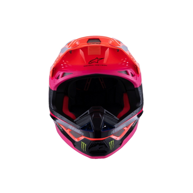 Kask motocrossowy Alpinestars Supertech S-M10 HAIDEN DEEGAN edycja fluo pomarańczowo-fioletowo-różowo-zielony