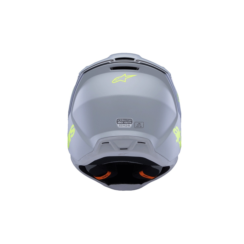 Kask motocrossowy dziecięcy Alpinestars S-M3 RADIUM matowy szaro-fluo żółto-czarny