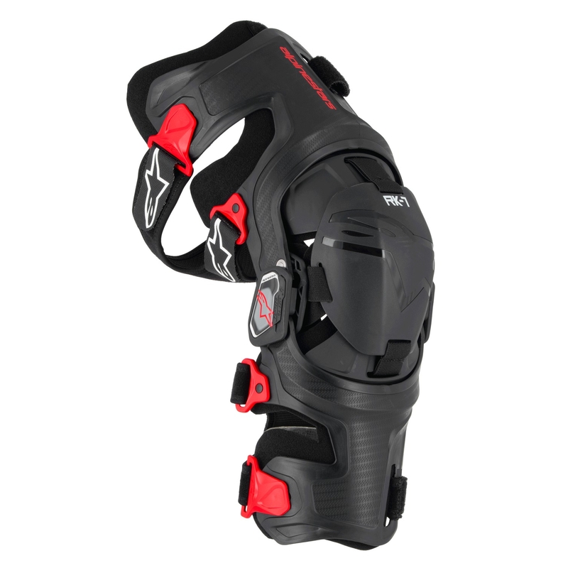 Ortezy kolan Alpinestars RK-7 Plasma czarno-czerwone 2025