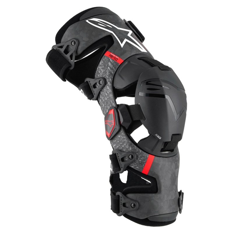 Ochraniacze kolan Alpinestars Supertech RK-10 Plasma czarno-czerwone