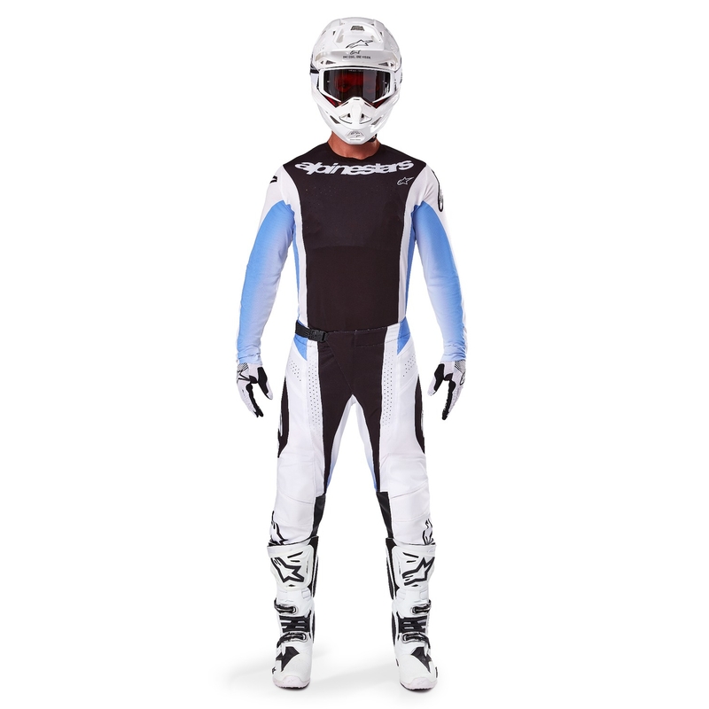 Czarno-niebieska koszulka motocrossowa Alpinestars Techstar Melt