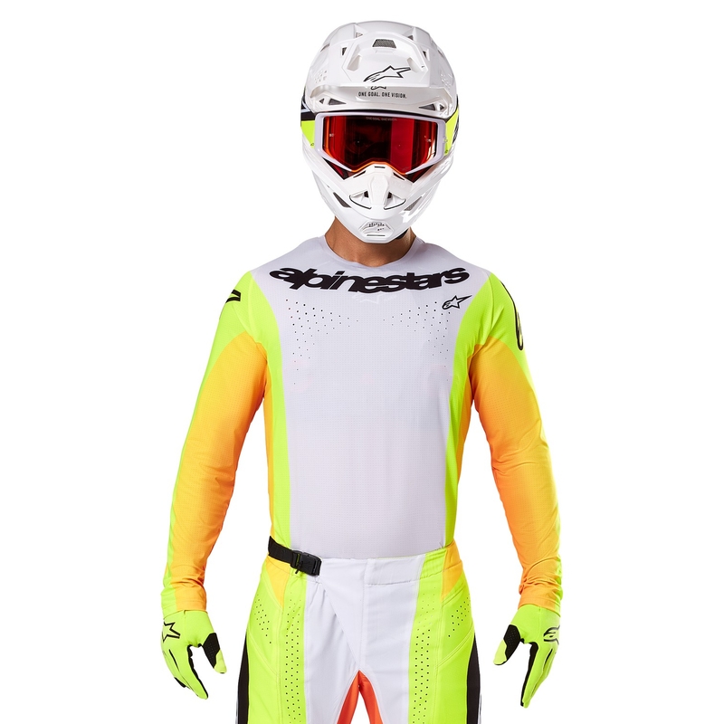 Koszulka motocrossowa Alpinestars Techstar Melt żółto-czarna