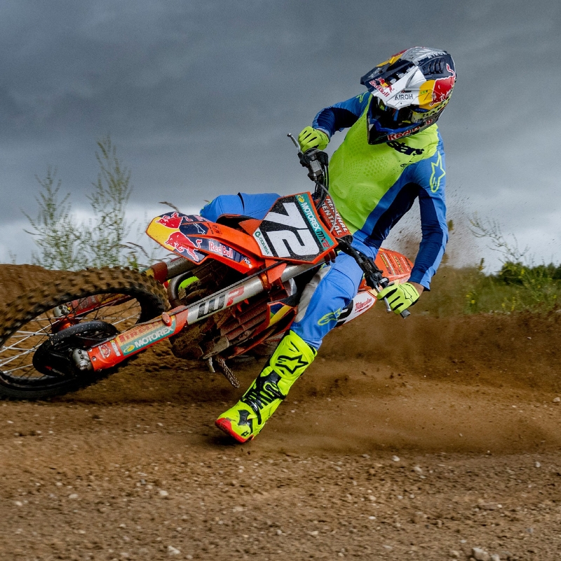 Koszulka motocrossowa Alpinestars Techstar Melt fluo żółto-niebieska