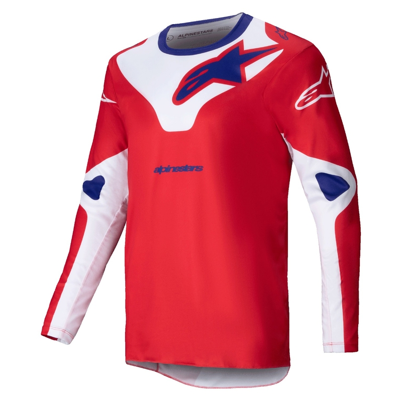 Koszulka motocrossowa Alpinestars Racer Veil czerwono-biała
