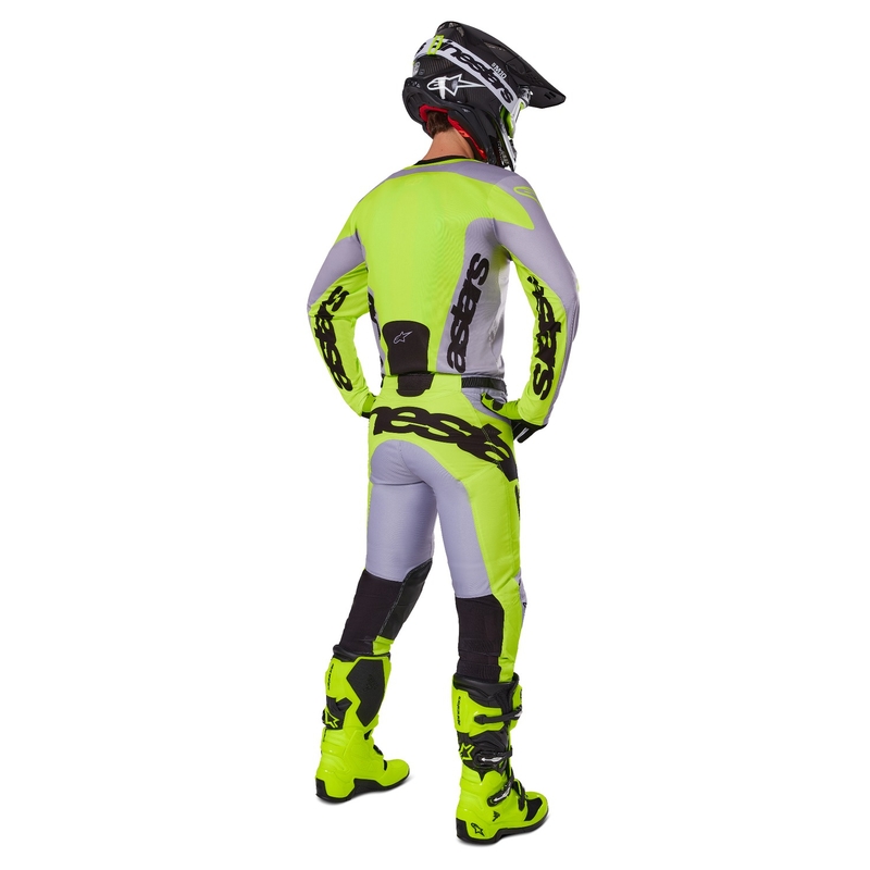Koszulka motocrossowa Alpinestars Racer Veil w kolorze szaro-fluo żółtym