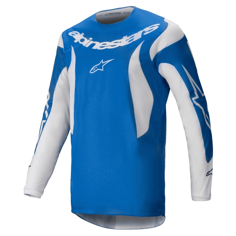 Koszulka motocrossowa Alpinestars Fluid Haul w kolorze niebiesko-białym