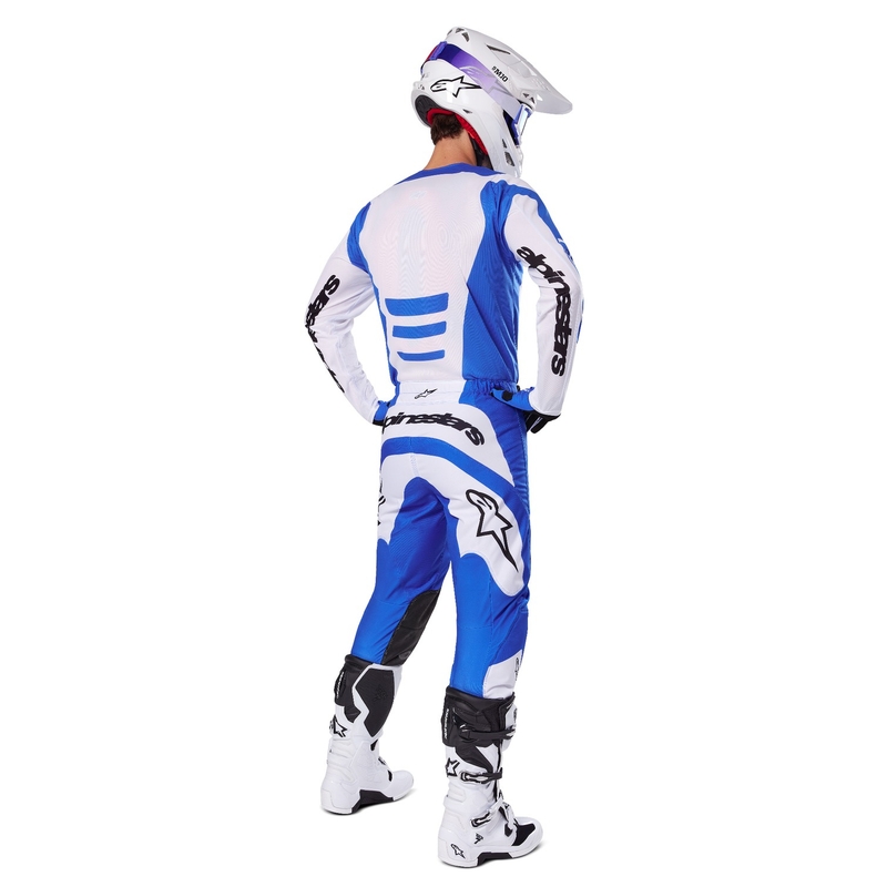 Koszulka motocrossowa Alpinestars Fluid Haul w kolorze niebiesko-białym