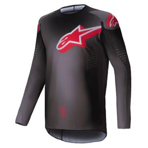 Koszulka motocrossowa Alpinestars Supertech Lipan w kolorze dymno-czerwonym