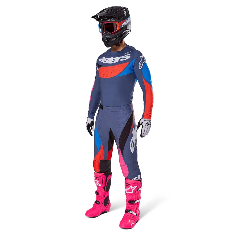 Koszulka motocrossowa Alpinestars Techstar Dreem w kolorze szaro-wielokolorowym