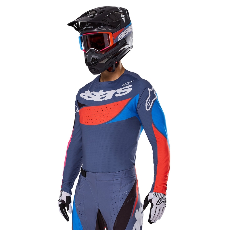 Koszulka motocrossowa Alpinestars Techstar Dreem w kolorze szaro-wielokolorowym
