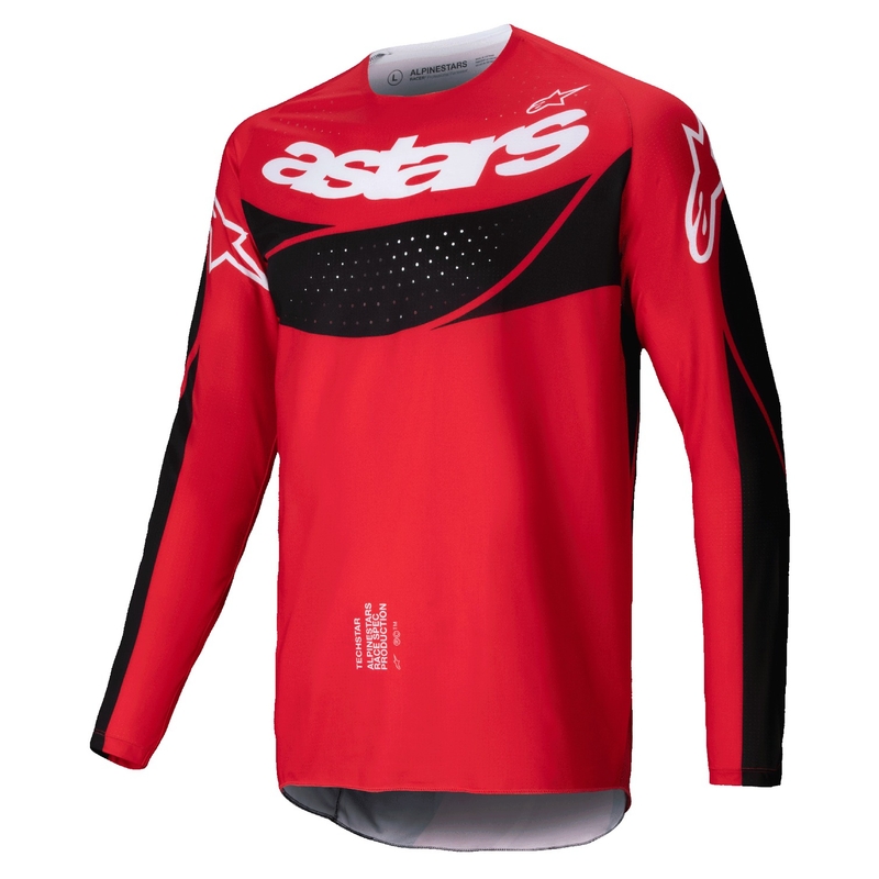 Koszulka motocrossowa Alpinestars Techstar Dreem czerwono-czarna