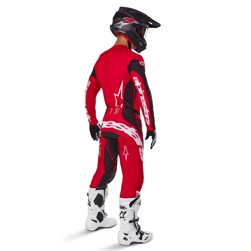 Koszulka motocrossowa Alpinestars Techstar Dreem czerwono-czarna
