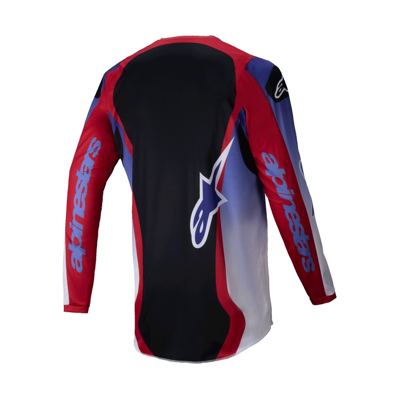 Koszulka motocrossowa Alpinestars Fluid Wurx w kolorze fioletowo-czerwonym