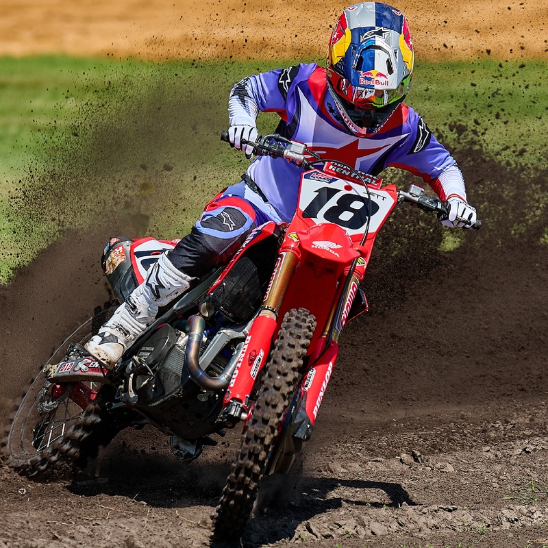 Koszulka motocrossowa Alpinestars Fluid Wurx w kolorze fioletowo-czerwonym