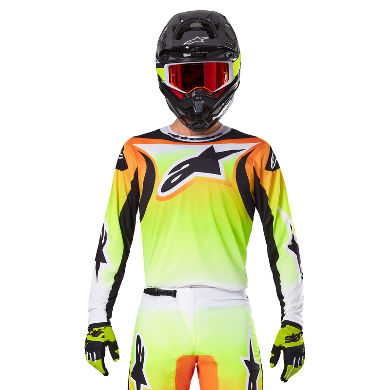 Koszulka motocrossowa Alpinestars Fluid Wurx żółto-czarna