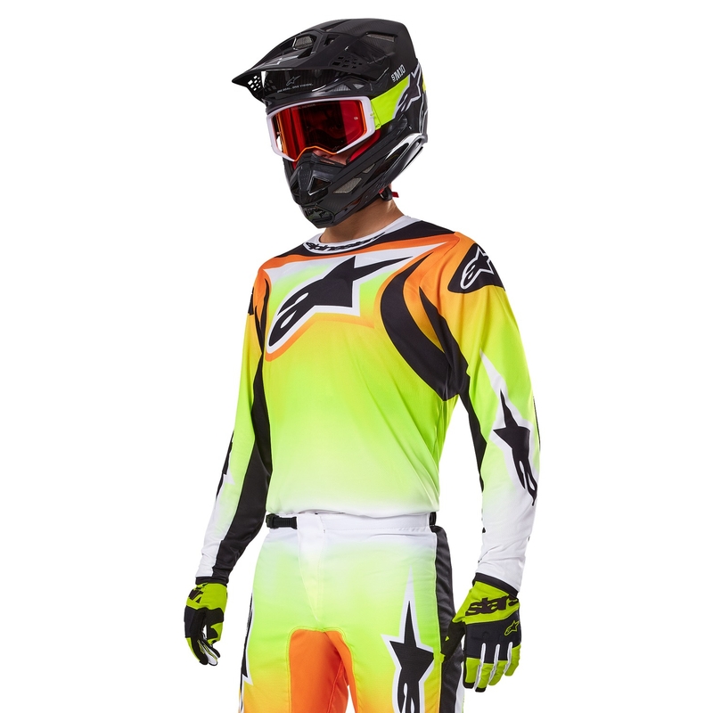 Koszulka motocrossowa Alpinestars Fluid Wurx żółto-czarna