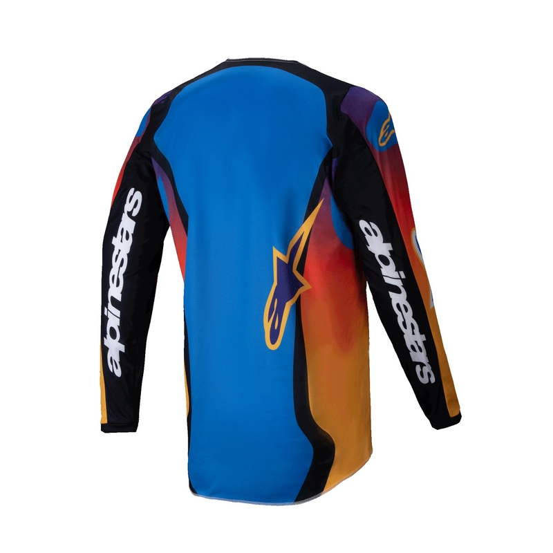 Wielokolorowa koszulka motocrossowa Alpinestars Fluid Wurx