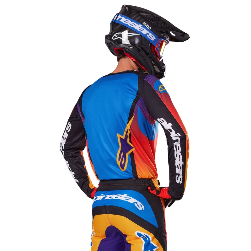 Wielokolorowa koszulka motocrossowa Alpinestars Fluid Wurx