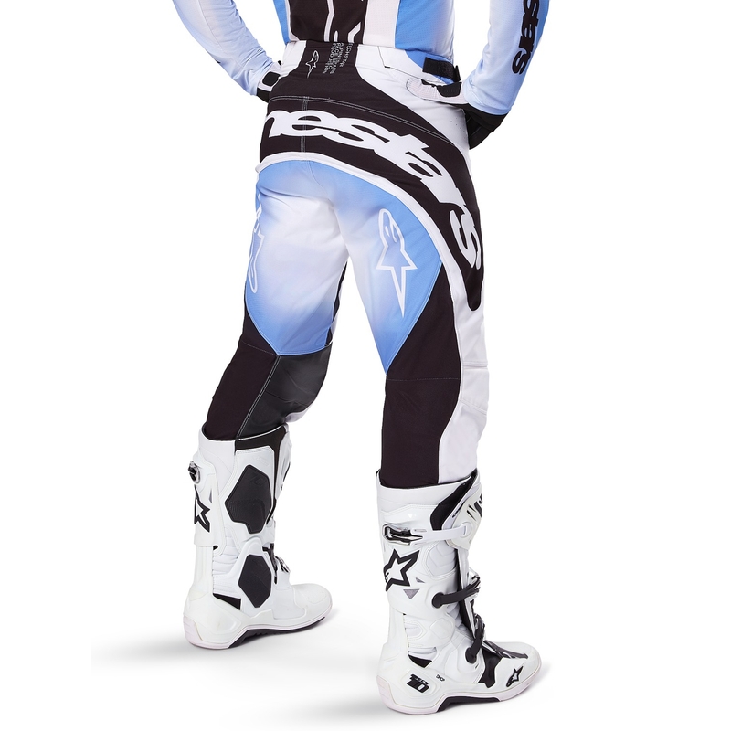 Spodnie motocrossowe Alpinestars Techstar Melt czarno-niebieskie