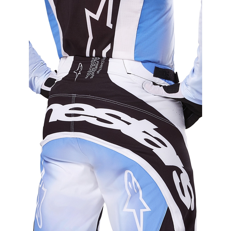 Spodnie motocrossowe Alpinestars Techstar Melt czarno-niebieskie