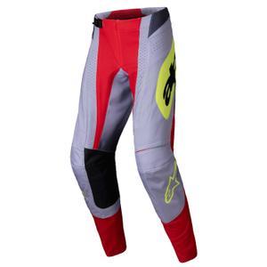 Spodnie motocrossowe Alpinestars Techstar Melt czerwono-szare