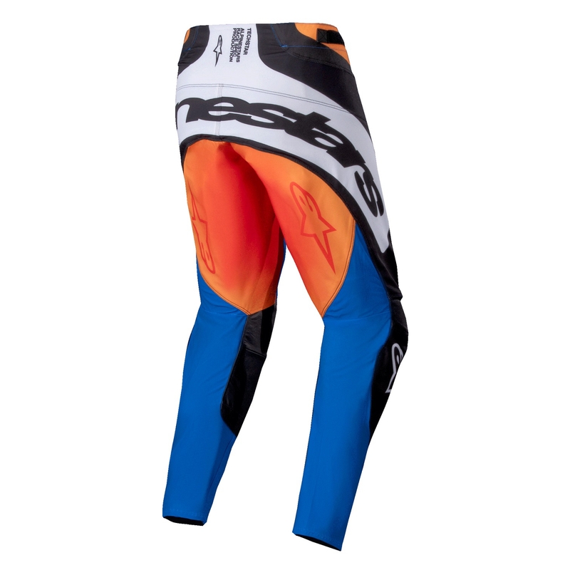 Spodnie motocrossowe Alpinestars Techstar Melt w kolorze pomarańczowo-niebieskim