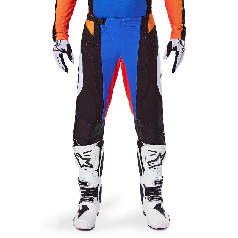 Spodnie motocrossowe Alpinestars Techstar Melt w kolorze pomarańczowo-niebieskim