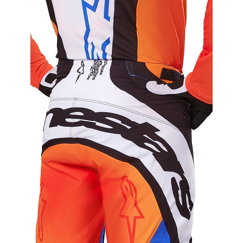 Spodnie motocrossowe Alpinestars Techstar Melt w kolorze pomarańczowo-niebieskim