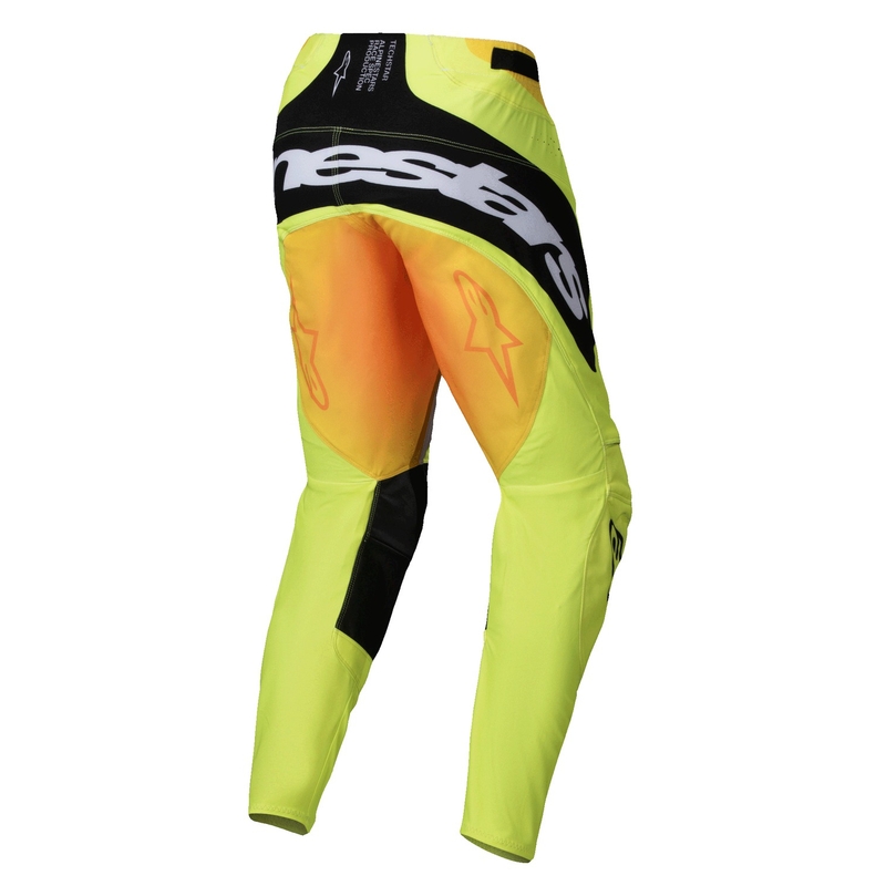 Spodnie motocrossowe Alpinestars Techstar Melt żółto-czarne
