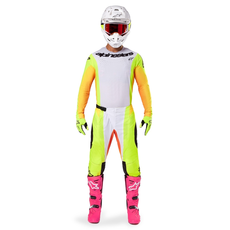 Spodnie motocrossowe Alpinestars Techstar Melt żółto-czarne