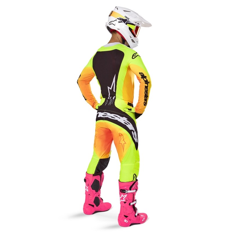 Spodnie motocrossowe Alpinestars Techstar Melt żółto-czarne
