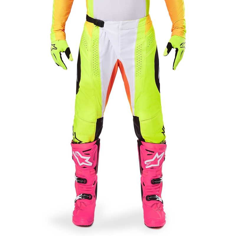 Spodnie motocrossowe Alpinestars Techstar Melt żółto-czarne