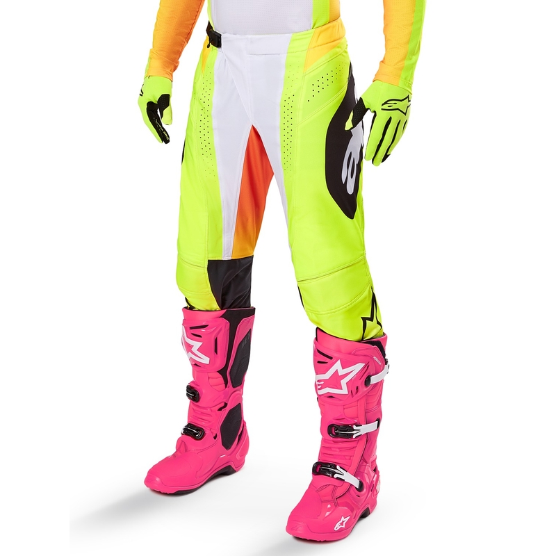 Spodnie motocrossowe Alpinestars Techstar Melt żółto-czarne