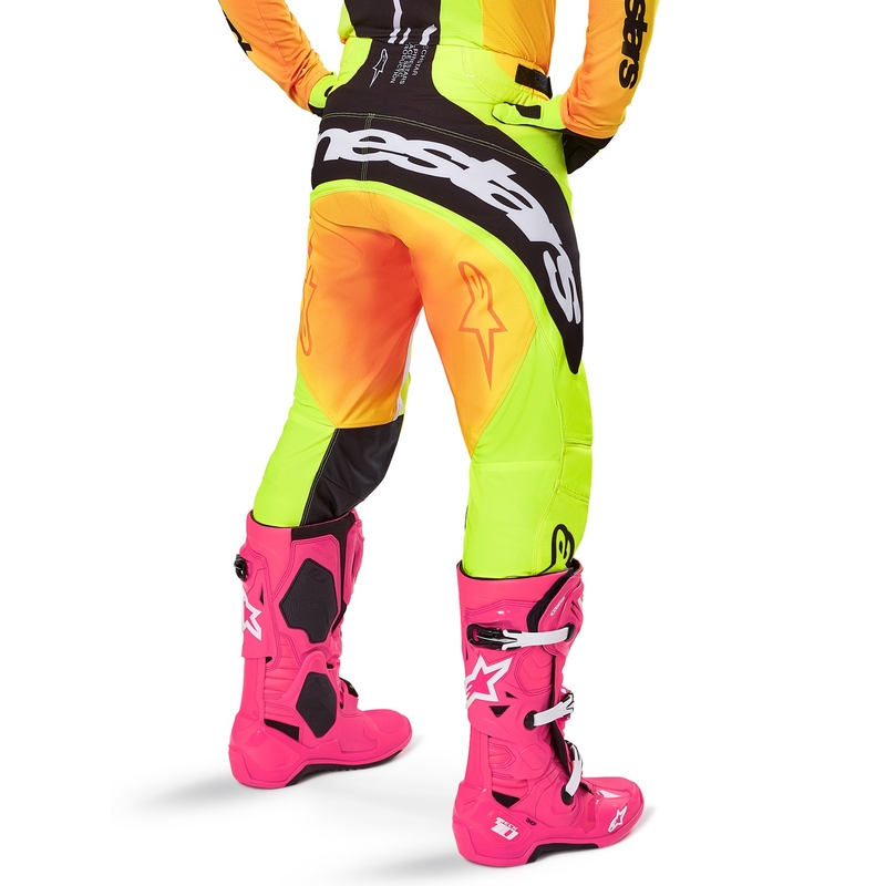 Spodnie motocrossowe Alpinestars Techstar Melt żółto-czarne