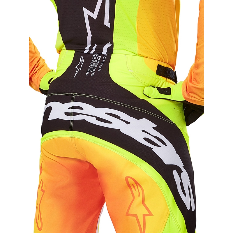 Spodnie motocrossowe Alpinestars Techstar Melt żółto-czarne